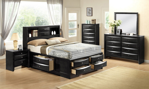 Emily Queen Bed Black