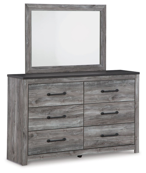 Bronyan Dark Gray Dresser And Mirror