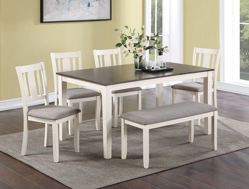 Rowan 6 Piece Dinette Set With Bench