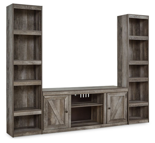 Wynnlow Gray 3-Piece Entertainment Center