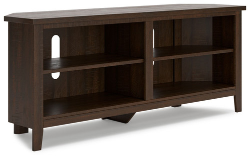 Camiburg Warm Brown Medium Corner TV Stand