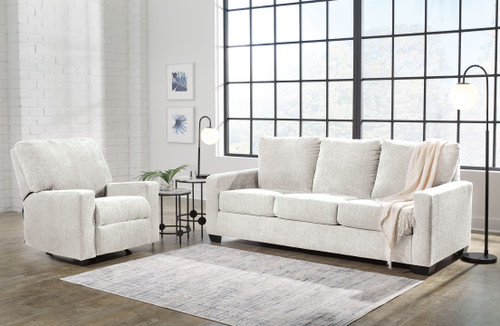 Rannis Snow 2 Pc. Queen Sofa Sleeper, Rocker Recliner