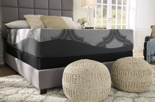 1100 Series Gray 2 Pc. Full Mattress, Foundation