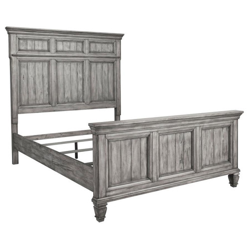 Avenue Platform Bed King Dark Gray