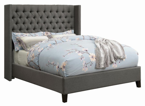 Bancroft Upholstered Bed Eastern King Gray