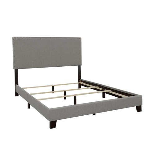 Boyd Upholstered Bed Eastern King Light Gray