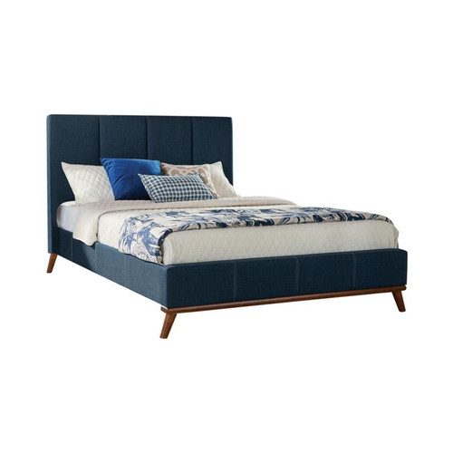 Charity Queen Bed Blue