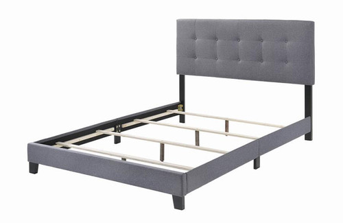 Mapes Upholstered Bed Queen Light Gray