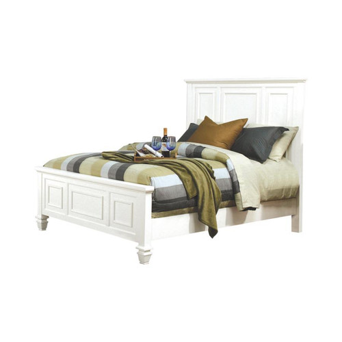 Sandy Beach Queen Bed White