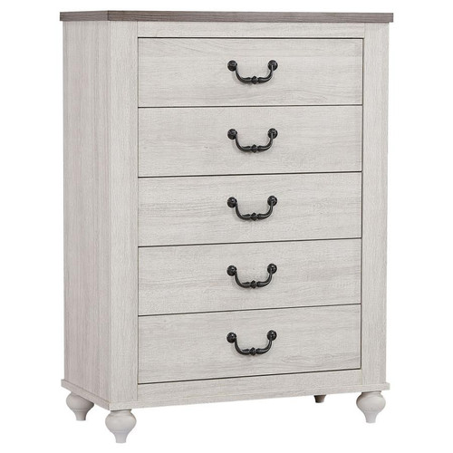 Stillwood 5-Drawer Chest White