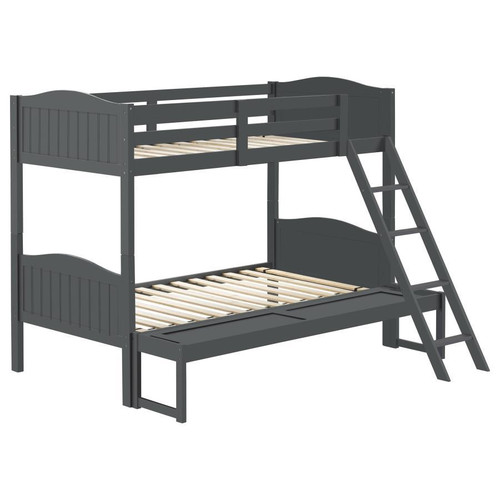 Arlo Twin over Full Bunk Bed 64" Wood Gray