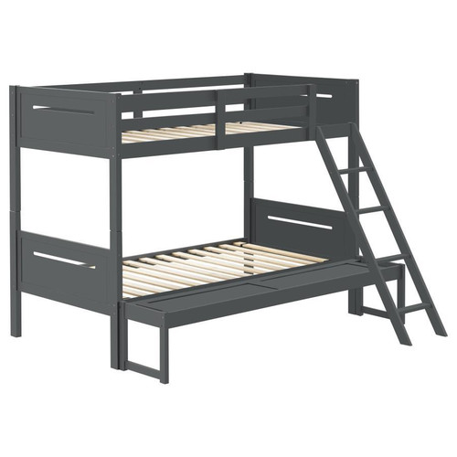 Littleton Twin over Full Bunk Bed Gray