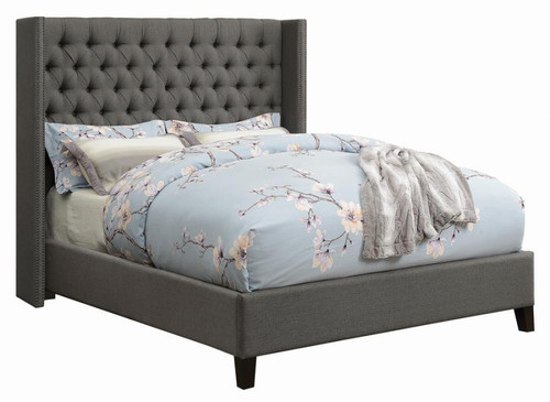 Bancroft Upholstered Bed Full Gray