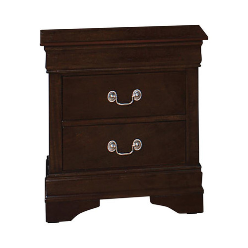 Louis Philippe Nightstand Brown