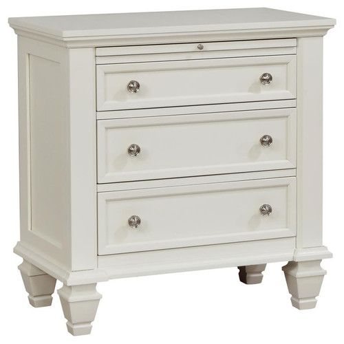 Sandy Beach Nightstand White