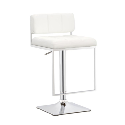 Alameda Adjustable Bar Stool White