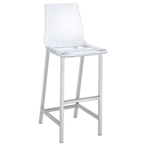 Juelia Metal Fixed Height Bar Stool (Set of 2) White