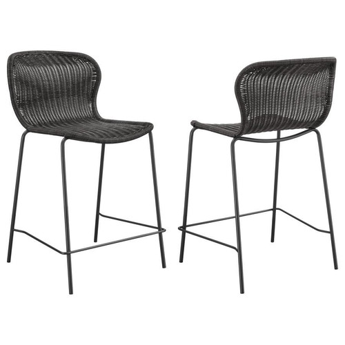 McKinley Counter Height Stool (Set of 2) Brown