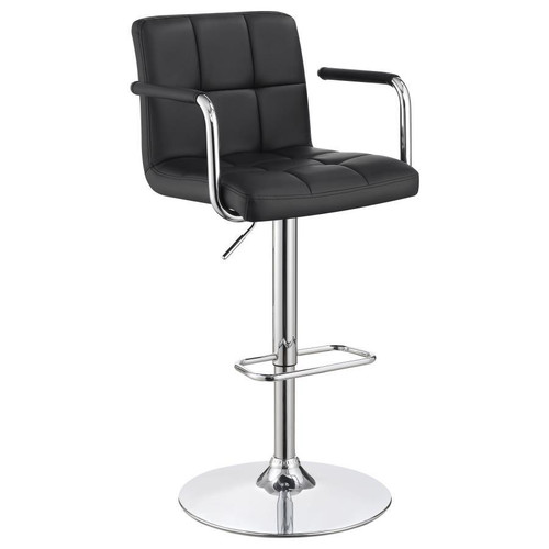 Palomar Adjustable Height Bar Stool 43.5" Black