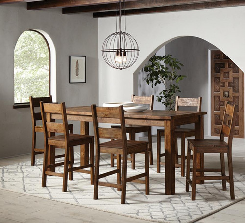 Coleman 5 Piece Counter Height Dining Set Brown