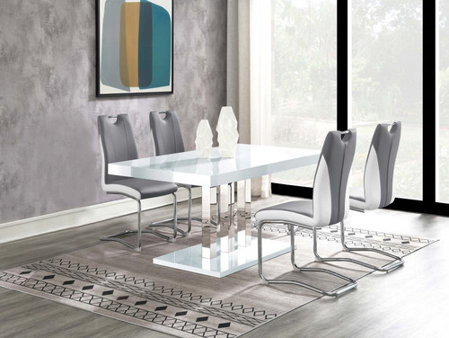 Brooklyn Dining Table 5 Piece Set Gray