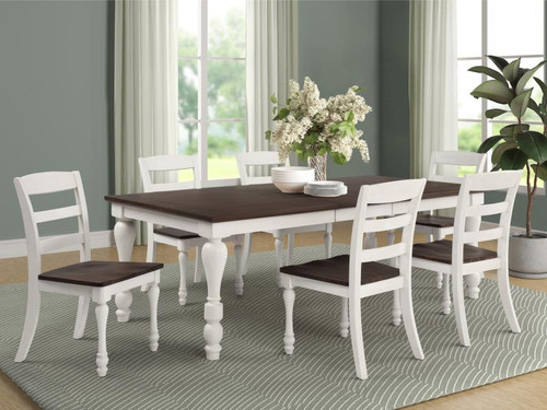 Madelyn Dining Table 7 Piece Set White