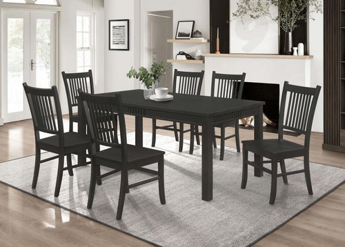 Marbrisa 7 Piece Dining Set Black