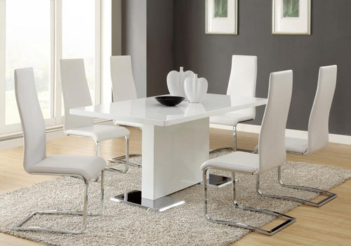 Nameth Dining Table 5 Piece Set White