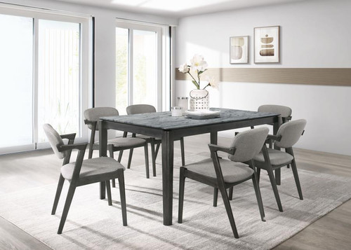 Stevie Dining Table 5 Piece Set Gray