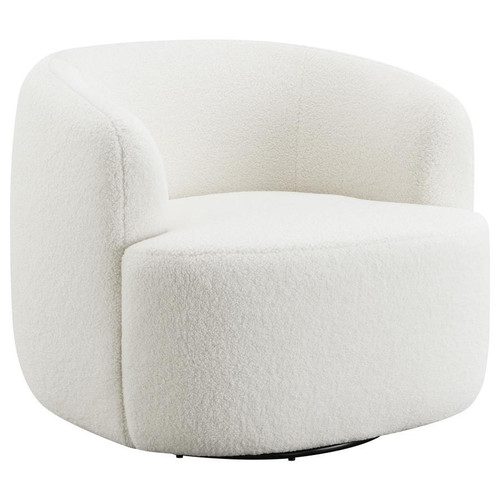 Hudson Swivel Barrel Design Chair White