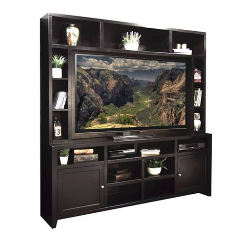 Urban Loft Entertainment Center Brown, Dark