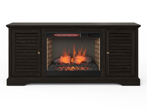 Topanga 68" Fireplace Console Black