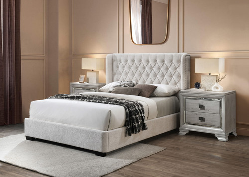 Daphne King Bed White