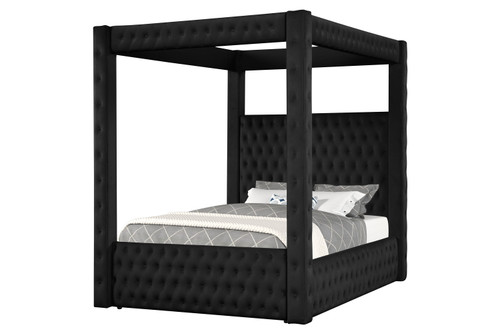 Annabelle Queen Canopy Bed Black