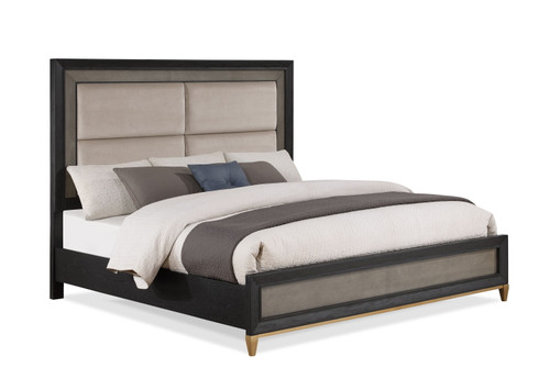 Payson Queen Bed Black & Gray