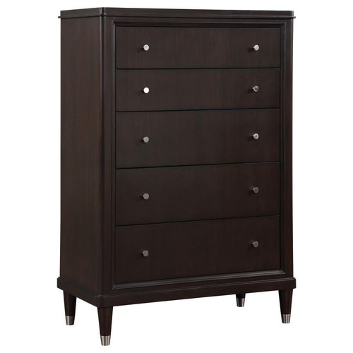 Emberlyn 5-Drawer Bedroom Chest Brown