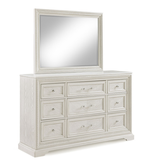 Alexandria Dresser & Mirror White