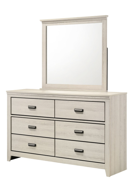 Carter Dresser & Mirror White