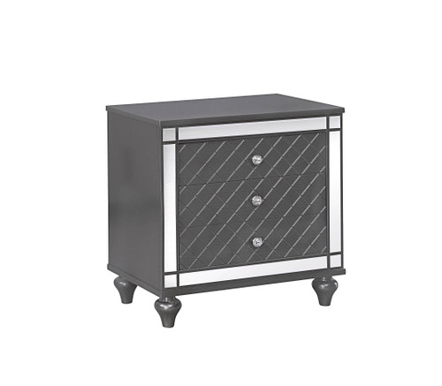 Refino Nightstand Dark Gray