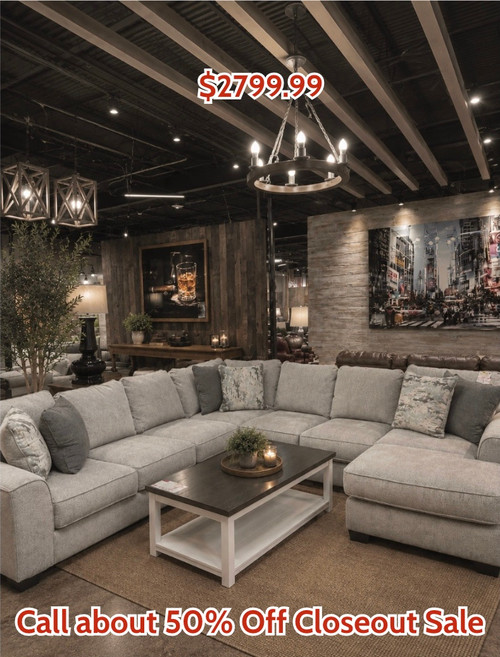 Sectional 39504-66/77/34/17 Ashley Closeout Sale  Was $2799.99 - 50% off Now $1399.99
