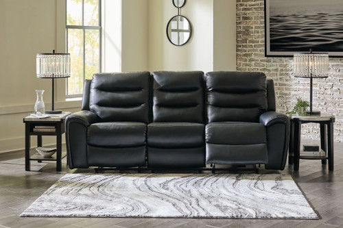 Warlin Black 2 Pc. Power Reclining Sofa, Loveseat