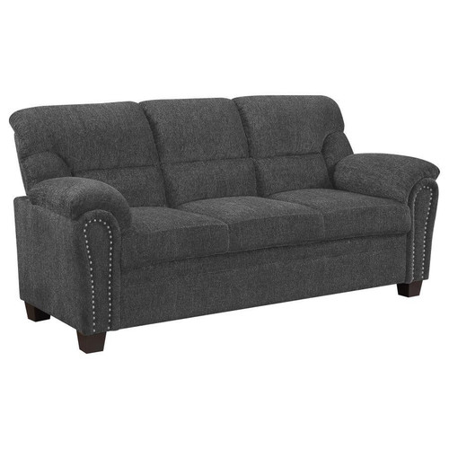 Clemintine 2 Piece Living Room Set (Sofa and Loveseat) Black