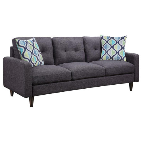 Watsonville 2 Piece Cushion Back Living Room Set Gray