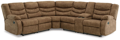 Partymate Brindle 3 Pc. 2-Piece Rec Sectional With Console, Rocker Recliner