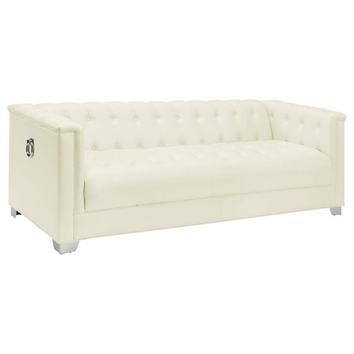 Chaviano 3 Piece (Sofa and Loveseat and Chair) White