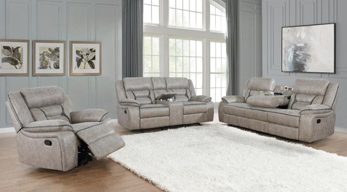 Greer 3 Piece Living Room Set Beige