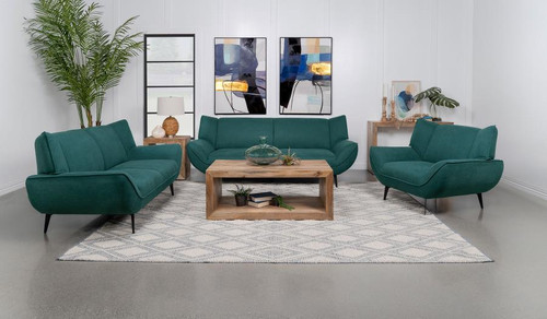 Acton 3 Piece Sofa Set Teal Blue