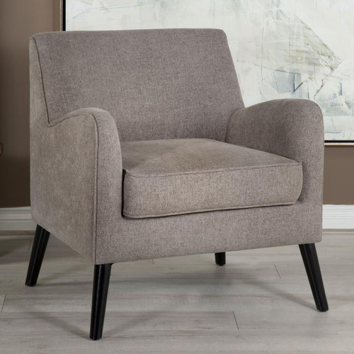 Charlie Accent Chair With Angled Arms Gray