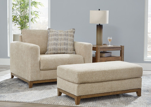 Parklynn Desert 2 Pc. Chair And A Half, Ottoman