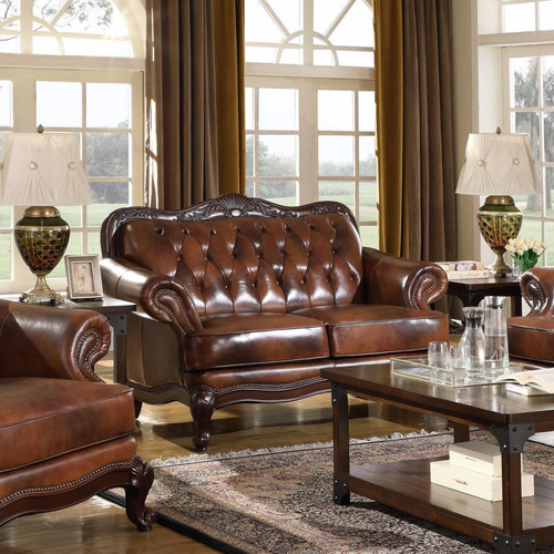 Victoria Loveseat Brown